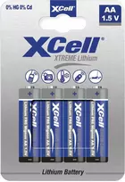 XCell akumuliatorius Extreme ličio FR6 Mignon AA 4 vnt.