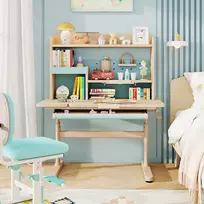 Kelioninis Promotions Vaikiškas rašomasis stalas, 100x60x111-135 cm, rožinis