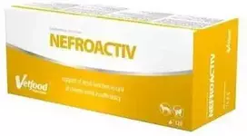 Gyvūnų papildas - VETFOOD Nefroactiv tabletės šunims ir katėms, 120 vnt.