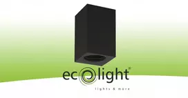 Ecolight GU10 paviršinio montavimo kvadratinis vieno halogeninio šviestuvo OHN-8C