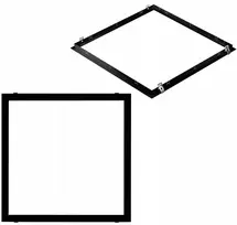 Kanlux Įleidžiamas montavimo rėmelis LED panelėms ADTR PT 6060-B 60x60 juodas surinktas 27609