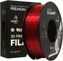 3D Plastikas – Filamentas PETG transparent red | 1.75 mm, 1kg | SPrint