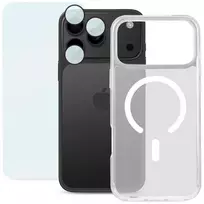 Dėklas - Roobix 3-in-1 Combo Kit iPhone 17 Pro MagSafe, Stiklas, Objektyvo Apsauga