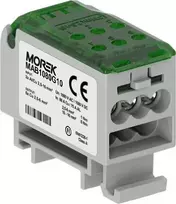 Morek MAB1080G10 Paskirstymo blokas OJL80A žalias AL/CU įėjimas: 2x 2,5-16 mm išėjimas: 6x 2,5-6 mm, 1000 VAC / 1500 VDC MAB1080G10