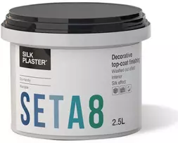 Dekoro dažai Seta8, šlapias šilkas, blizgus 2,5 L