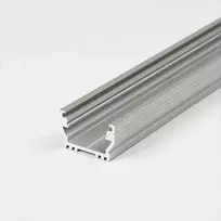 Bikuvalt LED juostos profilis UNI12, anoduotas aliuminis, 3m