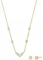 Michael Kors Gold-plated Premium jewelry set MKC1774SET (pakabukas, earrings)