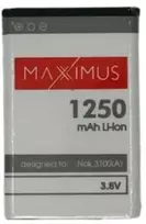 Baterija Maxximus BAT MAXXIMUS NOKIA 3100 1250 mAh Li-Ion 3650/3100N BL-5C, NE NOKIA MOBILE (NTC)