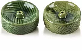 Mondex Since 1986 2 smilkalinių rinkinys, 7x7x3cm, žalios spalvos