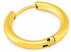 Troli Single auksinis-plated hoop earring made of steel