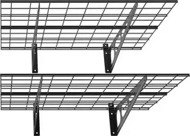 Laikiklis Fiber Mount Ergosolid PG26B - Dviguba metalinė pakabinama garažo lentyna. Tvirta iki 90 kg kiekviena lentyna!