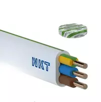 Nkt Cables Nkt Spoka Akcyjna 172152002C0120 NKT instaliacijos PLUS YDYp kabelis 3x2,5 geltonas baltas 450/750 /120m/