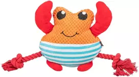 Trixie Krab ze sznurkami, žaislas, šuniui, oranžinė, pluszowy, 28 cm