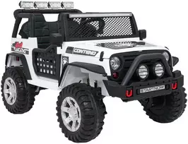 Lean Cars Vaikiškas elektrinis Jeep BEAST 4x4 su LED šviesomis ir saugos mygtuku, nuo 3 metų, juodas