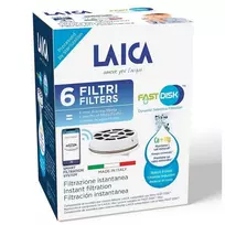Laica filtro kasetė LAICA FAST DISK 6 vnt vandens filtro įdėklai LAICA filtro buteliui