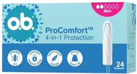 O.B. „ProComfort™ Mini“ tamponai, 24 vnt.