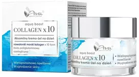 Ava Laboratorium Aqua Boost Collagen x10 aksominis dieninis kremas-gelis 50 ml