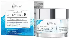 Ava Laboratorium Aqua Boost Collagen x10 maska-krem na noc 50ml