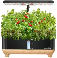 Hidroponinė Augimo Sistema - RainPoint Hidroponinis Augimo Rinkinys, 5L Rezervuaras, 13 Augalų, LED Apšvietimas Baltas