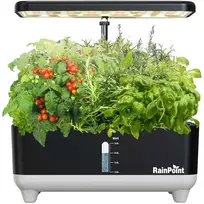Namų hidroponinė sistema - RainPoint hidroponinio auginimo rinkinys 5L rezervuaras, LED apšvietimas, 13 augalų balta