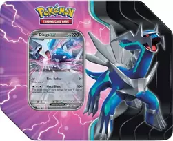 Prekybos Kortelių Žaidimas - Pokémon TCG: Scarlet & Violet Azure Legends Tin Dialga Ex su Folijos Kortele, 5 Booster Pakeliais, Kodo Kortele, Marga