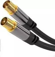 „PremiumCord PREMIUMCORD“ antenos prijungimo kabelis, V/F, 75 omų, 135 dB, 4 kartus ekranuotas, 1,5 m