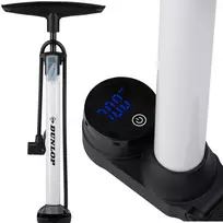 DUNLOP DIRBTUVIŲ IR DVIRAČIŲ POMPA 174Psi (12Bar) SU ELEKTRONINIU MANOMETRU, SULANKSTOMAS PAGRINDAS 436340