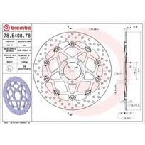 Stabdžių diskas BREMBO 78B40878