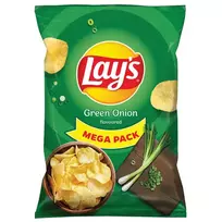 Žaliujų svogūnėlių skonio bulvių traškučiai LAY'S, 200 g