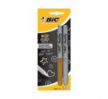 BIC Permanentiniai žymekliai, 2 vnt. rinkinys, auksinis + sidabrinis 302259