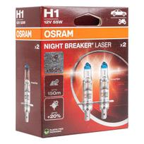 Halogeninės lemputės Osram H1 12V 55W P14,5s NIGHT BREAKER UNLIMITED /2 pcs/