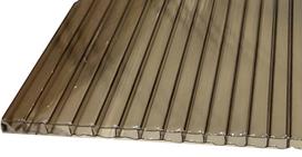 Polikarbonatas 2100x6000 4mm bronza SMART