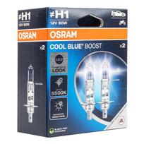 Halogeninės lemputės Osram H1 12V 80W P14,5s Cool Blue Boost 5500K / 2 pcs
