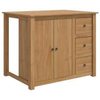 Virtuvės vežimėlis PANAMA 2 pcs Medaus vaškas 112 x 77 x 90 cm