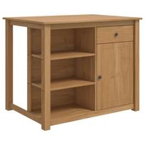 Virtuvės vežimėlis PANAMA 2 pcs Medaus vaškas 112 x 77 x 90 cm