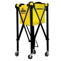 Padelio kamuoliukų vežimėlis YELLOW VIBOR-A GENIUS TENNIS/PADEL BALL TROLLEY