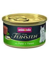ANIMONDA Vom Feinsten Mousse z indykiem i bażantem 24x85 g mus dla kotów