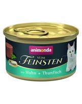 ANIMONDA Vom Feinsten Mousse su vištiena ir tunu, 12 vnt. po 85 g, kačių maistas