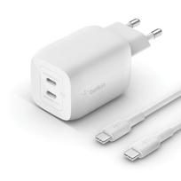 Įkroviklis Belkin BELKIN 65W DUAL USB C GAN | WCH013VF2MWH-B6 | 0745883844678