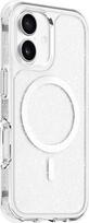 No Name LAUT AERO SPARKLE mobile phone case 16 cm (6.3") Cover Silver, Transparent