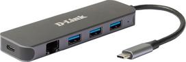 Trussardi D-Link 5-in-1 USB-C Hub with Gigabit Ethernet/Power Delivery