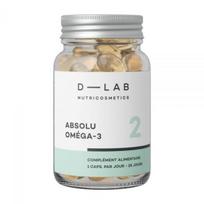 D-LAB NUTRICOSMETICS maisto papildas ABSOLU OMEGA-3, 28 kaps.