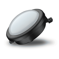 Apvalus LED šviestuvas I-Watts Outdoor Lighting, 6 W, 400 Lm, juodas