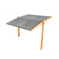 Impregnuotas smėliadėžės stogelis 120×120 cm, pilkas