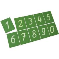 Švitrinio popieriaus numeriai 0-9