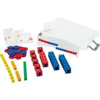Maths Basic Set Plus Skaičių diapazonas iki 20, 58 vnt raudonai mėlynos spalvos dėžutėje