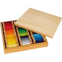 Edukacinis žaidimas "Spalvotos Montessori kaladėlės", 63 vnt