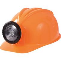 Apsauginis šalmas su šviesiai oranžine spalva