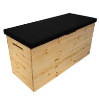 Medinė dėžė su paminkštintu dangčiu, 200 L