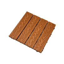 Lauko grindų danga, tikmedžio ruda, 30 x 30 x 2,2 cm, 1 vnt